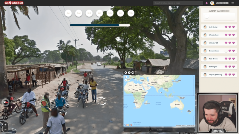 Google Map Game